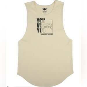 Larry Wheels’ Personal Record You vs. You White Muscle Tank Size Medium